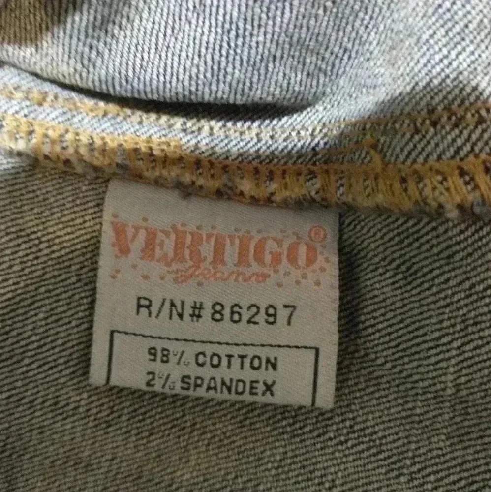 Vertigo Paris M? women's denim jean fitted jacket pockets 3 button - Picture 6 of 7